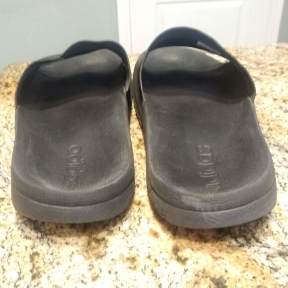 Adidas Adilette Shower Slide 3-Stripes Core Black Slip On Sandals GZ3772 Size 14 - Picture 9 of 9